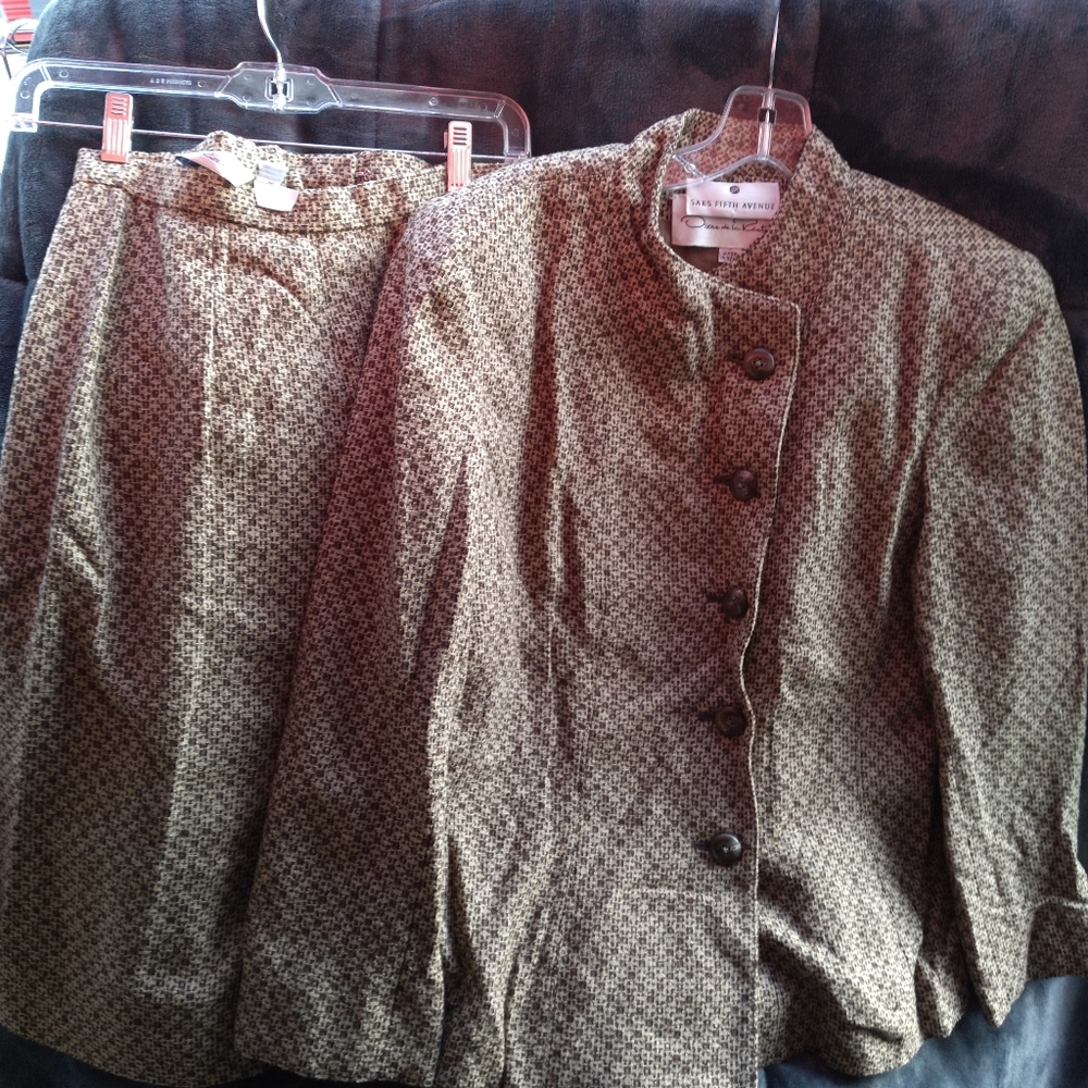 Oscar de la Renta blazer skirt set